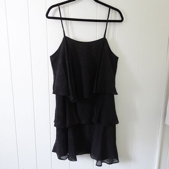 Sam Edelman Womens Dress Tiered Ruffle Mini Size Large - Picture 8 of 14